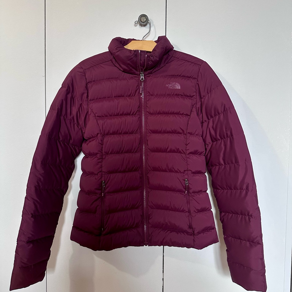 The North Face Women's Stretch Down Jacket In Burgundy Deep Red Plum, Sz M $229